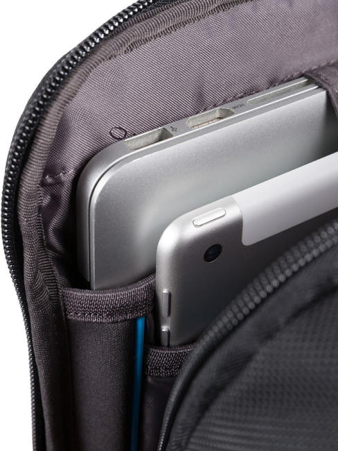 BRIEF 2 laptop backpack and ipad holder in recycled fabric Black - Laptop backpacks