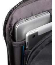 PIQUADRO BRIEF 2 laptop backpack and ipad holder in recycled fabric Black - Laptop backpacks - 6