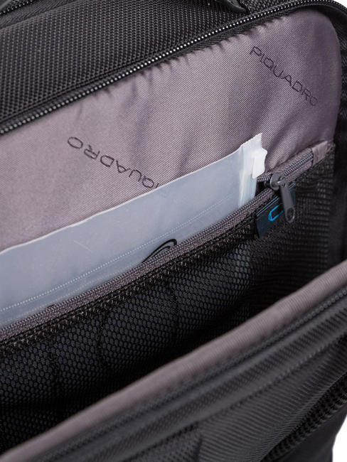 BRIEF 2 laptop backpack and ipad holder in recycled fabric Black - Laptop backpacks