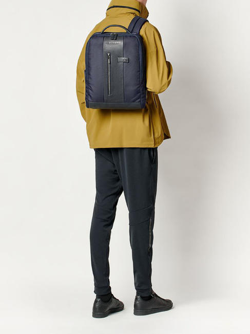 BRIEF 2 laptop backpack and ipad holder in recycled fabric Black - Laptop backpacks