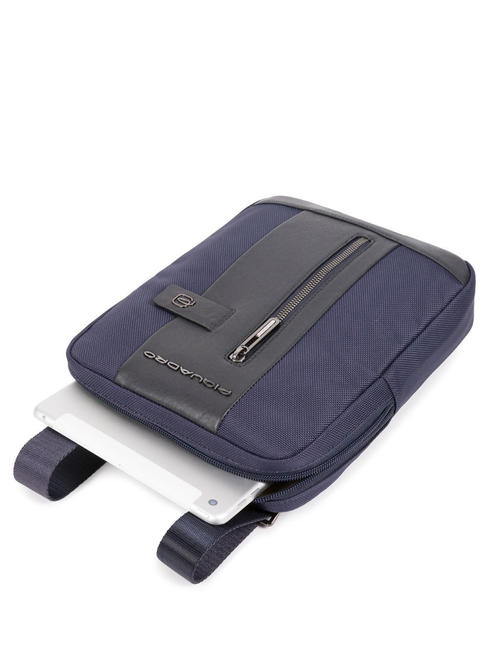 BRIEF 2 ipad bag in recycled fabric blue - Over-the-shoulder Bags for Men