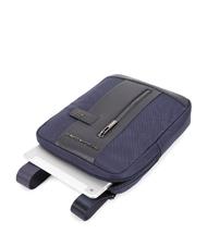 PIQUADRO BRIEF 2 ipad bag in recycled fabric blue - Over-the-shoulder Bags for Men - 3