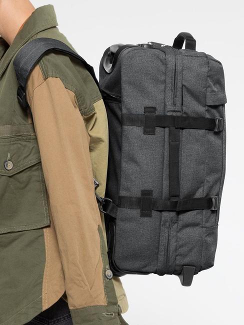 STRAPVERZ S backpack / hand luggage trolley BlackDenim - Hand luggage