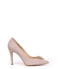 ANNA VIRGILI CATIA1988 Suede leather décolleté with jewel appliqué pink - Women’s shoes - 2