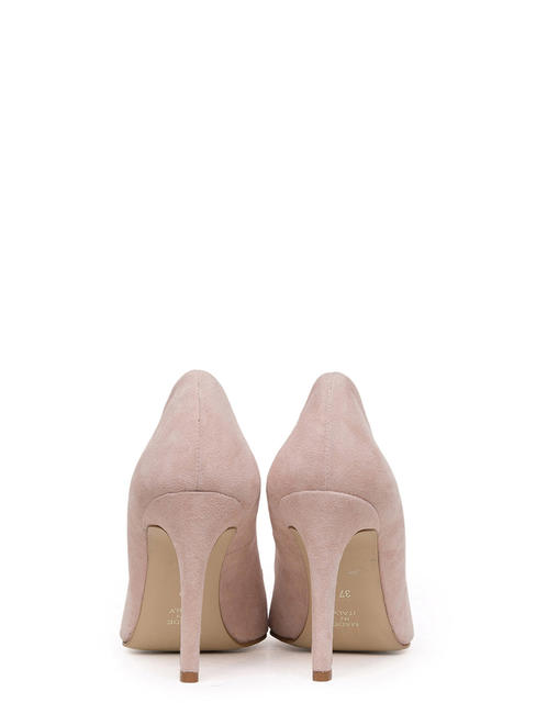 CATIA1988 Suede leather décolleté with jewel appliqué pink - Women’s shoes