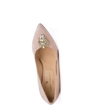 ANNA VIRGILI CATIA1988 Suede leather décolleté with jewel appliqué pink - Women’s shoes - 4