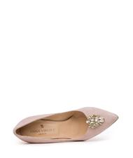 ANNA VIRGILI CATIA1988 Suede leather décolleté with jewel appliqué pink - Women’s shoes - 5