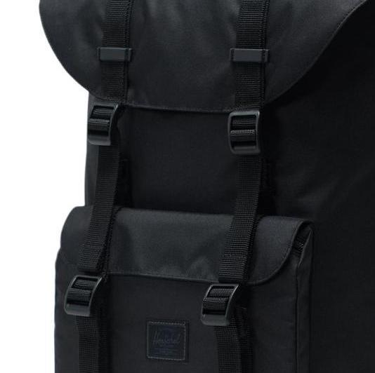 LITTLE AMERICA LIGHT Laptop backpack 15 " LIGHT BLACK - Backpacks & School and Leisure