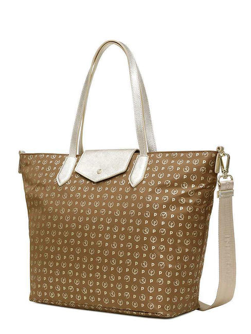 HERITAGE SOFT HERITAGE SOFT Shopping bag, with shoulder strap heritage soft nylon bag brown / gold - Women&rsquo;s Bags