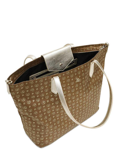 HERITAGE SOFT HERITAGE SOFT Shopping bag, with shoulder strap heritage soft nylon bag brown / gold - Women&rsquo;s Bags