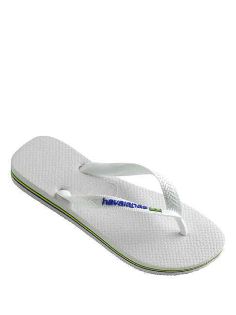 BRASIL LOGO Men's flip flops white - Unisex shoes
