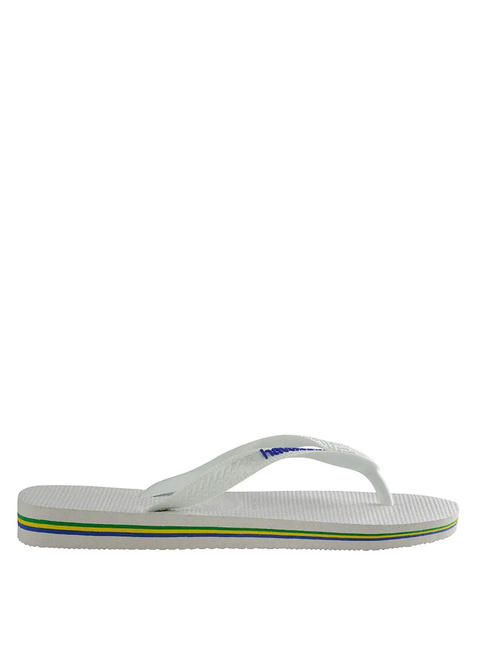 BRASIL LOGO Men's flip flops white - Unisex shoes