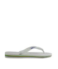 HAVAIANAS BRASIL LOGO Men's flip flops white - Unisex shoes - 4