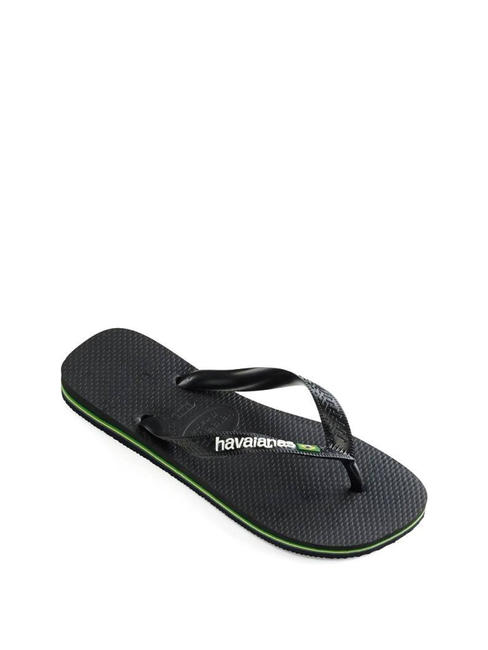 BRASIL LOGO Men's flip flops black black - Unisex shoes