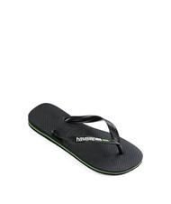HAVAIANAS BRASIL LOGO Men's flip flops black black - Unisex shoes - 2