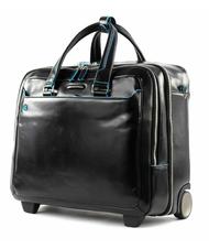 PIQUADRO BLU SQUARE Pilot trolley Black - Trolley Pilot Case - Buy Online! - 4