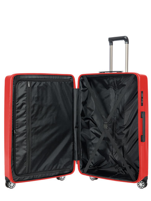 CERVIA Extra large trolley 79cm Red - Rigid Trolley Cases