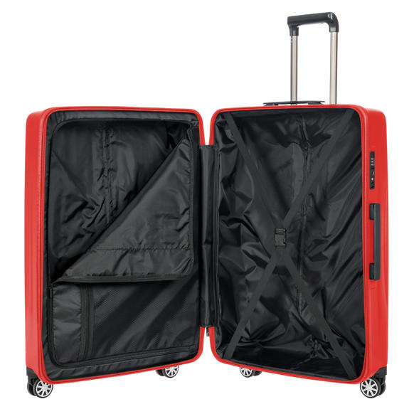 CERVIA Extra large trolley 79cm Red - Rigid Trolley Cases