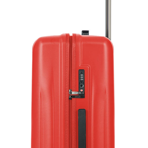 CERVIA Extra large trolley 79cm Red - Rigid Trolley Cases