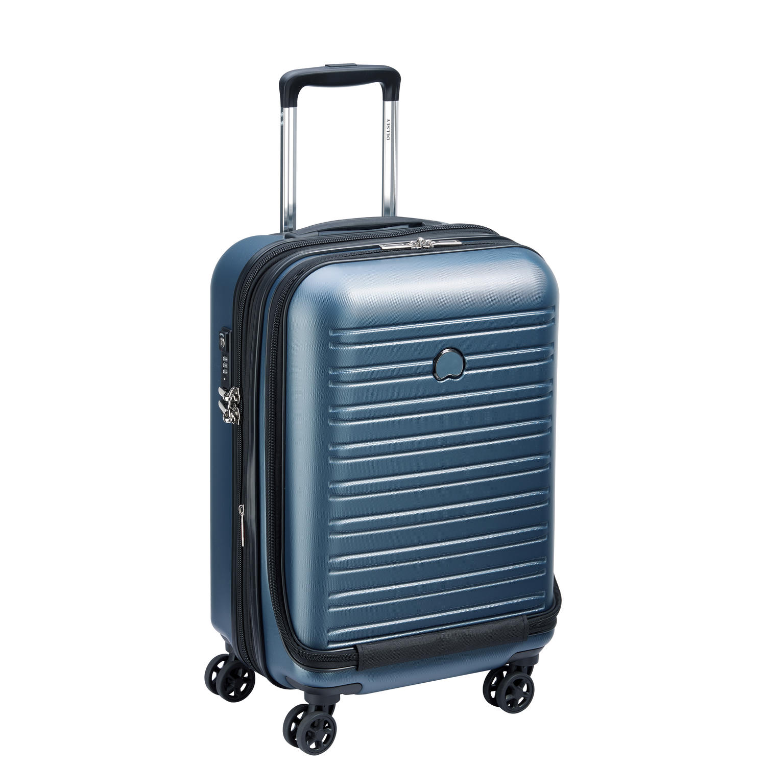 Delsey Segur 2.0 Business Expandable Hand Luggage Trolley, Pc Holder Blue -  Buy At Outlet Prices!