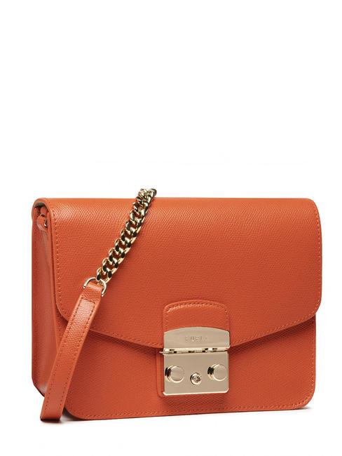 METROPOLIS S METROPOLIS S Mini shoulder bag, in leather tangerine - Women’s Bags