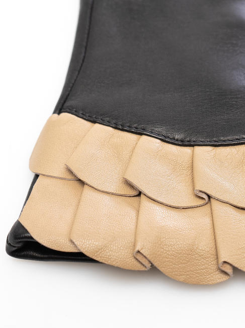 guanto con rouches  black / nat - Gloves
