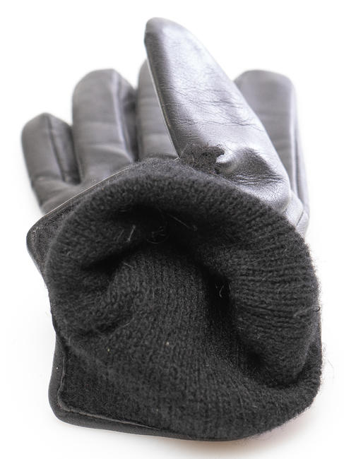 guanto con cuore strass  Black - Gloves