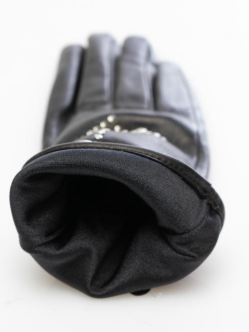 guanto con borchie  Black - Gloves