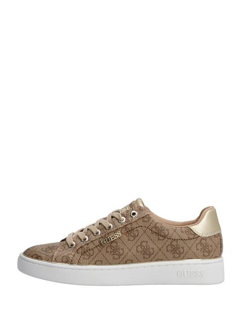 BECKIE LOGO  Sneakers Beige / Brown - Women’s shoes