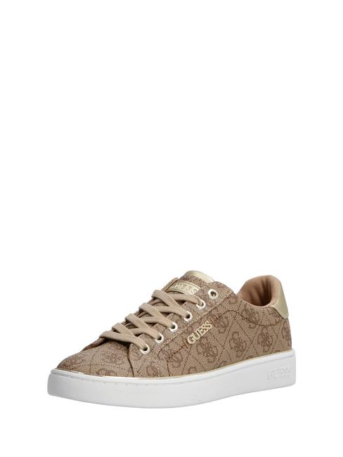 BECKIE LOGO  Sneakers Beige / Brown - Women’s shoes