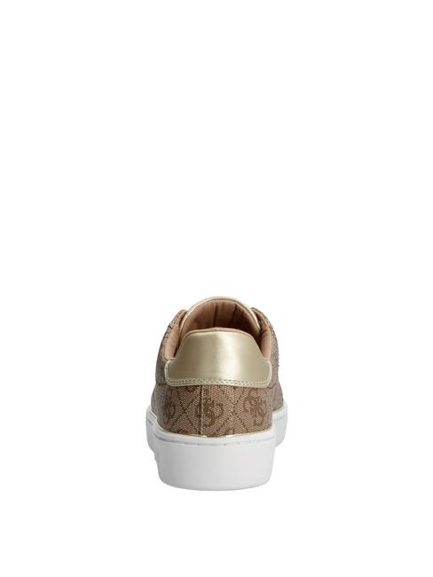 BECKIE LOGO  Sneakers Beige / Brown - Women’s shoes