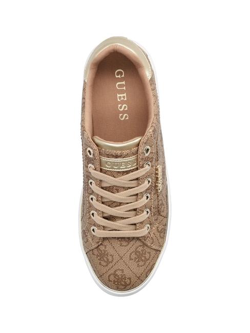 BECKIE LOGO  Sneakers Beige / Brown - Women’s shoes