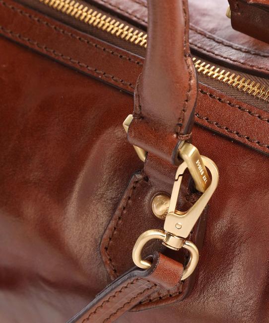 STORY Bag with shoulder strap, in leather BROWN - Women’s Bags