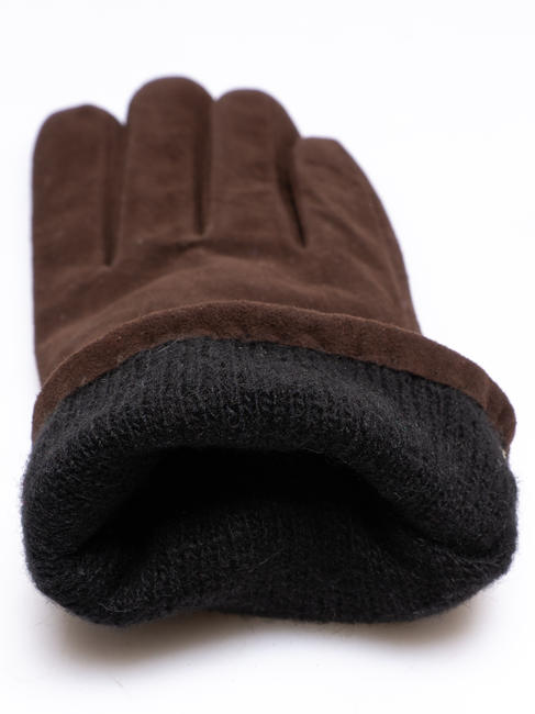 guanto in suede  DarkBrown - Gloves