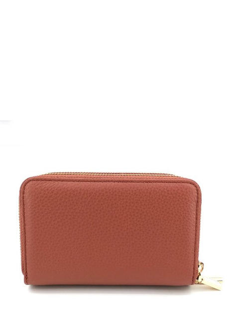 METALLIC SOFT Medium zip around leather wallet cinnam - Women&rsquo;s Wallets