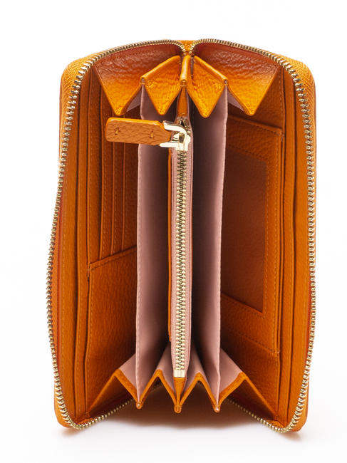 METALLIC SOFT Large zip around wallet ginger - Women&rsquo;s Wallets