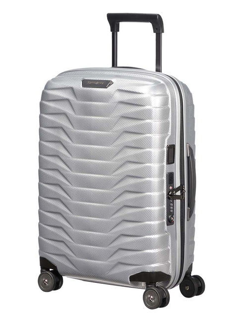 PROXIS Hand luggage trolley 55/20 expandable SILVER - Hand luggage