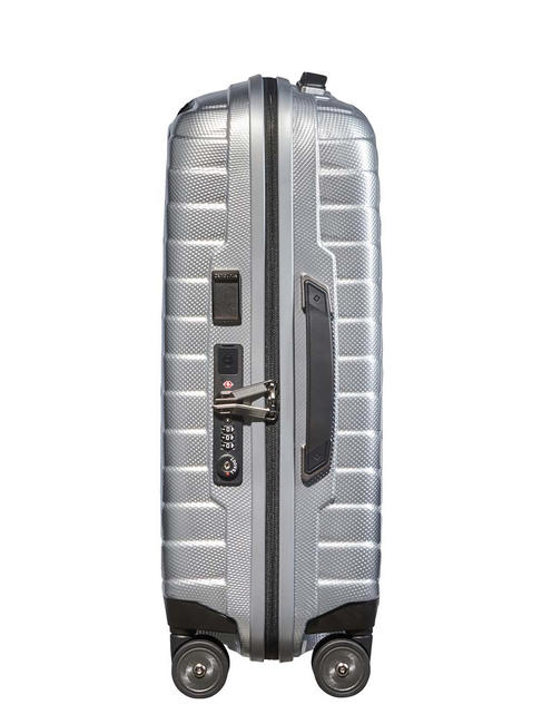 PROXIS Hand luggage trolley 55/20 expandable SILVER - Hand luggage