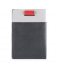 PIQUADRO URBAN Credit card holder in leather Grey - Men&rsquo;s Wallets - 3