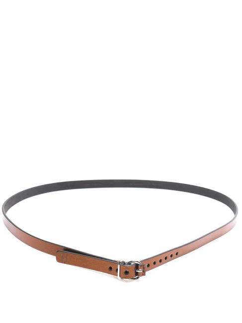 T EASY CITY Leather belt bronze - Belts