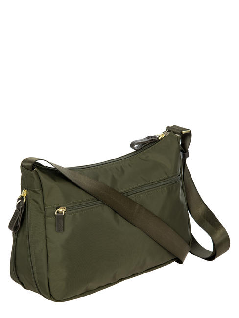 X-BAG Shoulder bag, expandable olive / dark brown - Women’s Bags