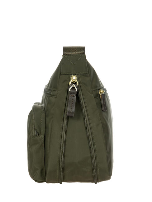 X-BAG Shoulder bag, expandable olive / dark brown - Women’s Bags