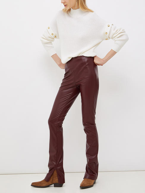   High neck sweater with studs bialana - Women's Sweaters