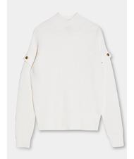 LIUJO   High neck sweater with studs bialana - Women's Sweaters - 6