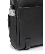 PIQUADRO MODUS SPECIAL Leather backpack for PC15.6 " Black - Laptop backpacks - 4