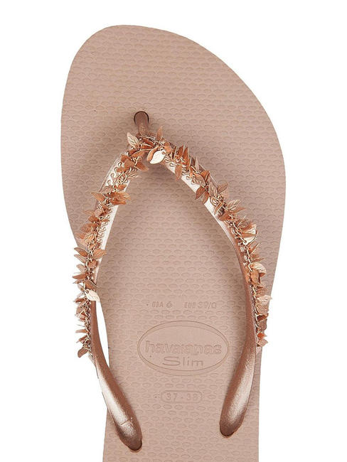 SLIM LEAVES Flip flops rose / gold - Women&rsquo;s shoes