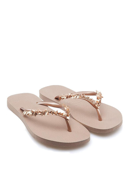 SLIM LEAVES Flip flops rose / gold - Women&rsquo;s shoes