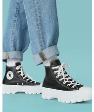 CONVERSE CHUCK TAYLOR ALL STAR LUGGED HIGH Leather ankle boots blwhwhi - Unisex shoes - 5