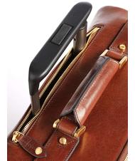 THE BRIDGE STORY Hand luggage trolley, in leather BROWN - Hand luggage - 3
