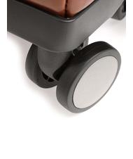 THE BRIDGE STORY Hand luggage trolley, in leather BROWN - Hand luggage - 4